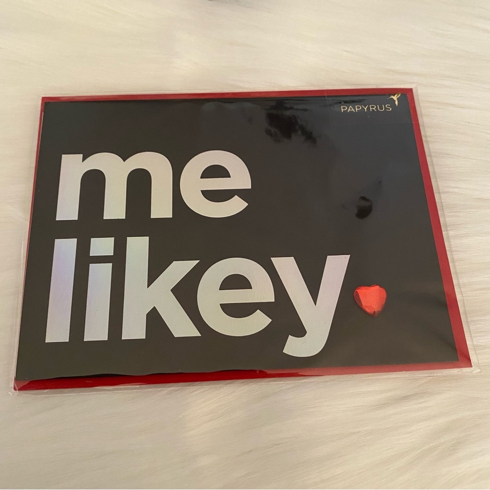 3/$15 NWT “me likey” Happy Valentine’s Day Papyrus Card. “a lot! happy (heart)..